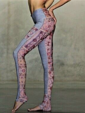 Niyama sol Endless leggings Bluejean Patch Design High-waisted Athletic Leggings